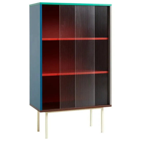HAY Colour Cabinet m/ glasdörrar, hög, flerfärgad