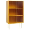 HAY Colour Cabinet med glasdörrar, hög, gul
