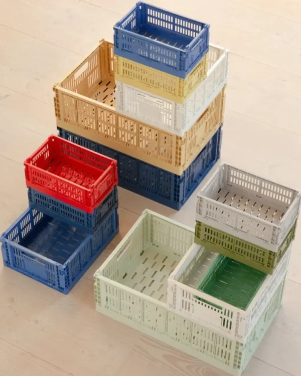 Barn HAY Colour Crate, M, återvunnen plast, elektrisk blå