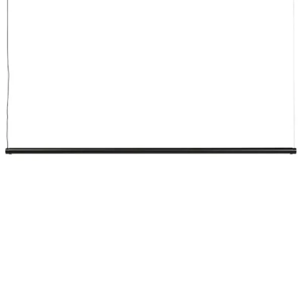 HAY Factor Linear taklampa, Diffused 1500, mjuk svart