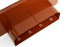 HAY Korpus hylla M, 4 krokar, tegelröd