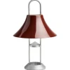 HAY Mousqueton bärbar bordslampa, iron red