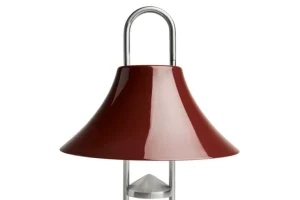 HAY Mousqueton bärbar bordslampa, iron red