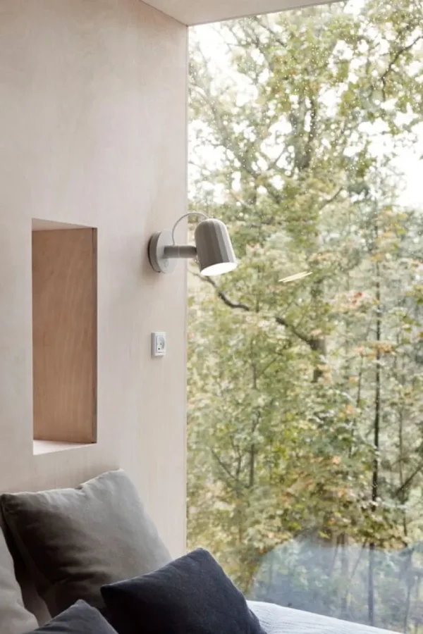 HAY Noc Wall Button vägglampa, naturvit