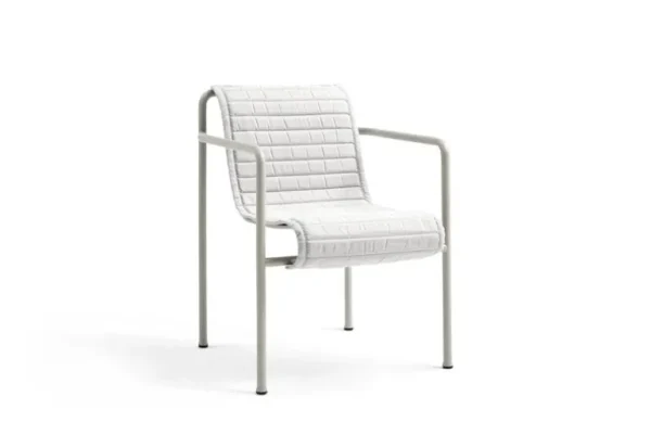 HAY Palissade Quilted dyna för matstol med armstöd, himmelsgrå
