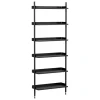 HAY Pier System 101 hylla, 1 kolumn, PS svart