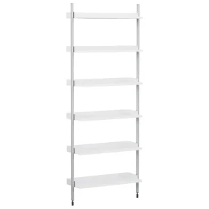 HAY Pier System 101 hylla, 1 kolumn, PS vit - aluminium