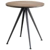 HAY Pyramid Cafébord 21, 70 cm, svart - rökt ek