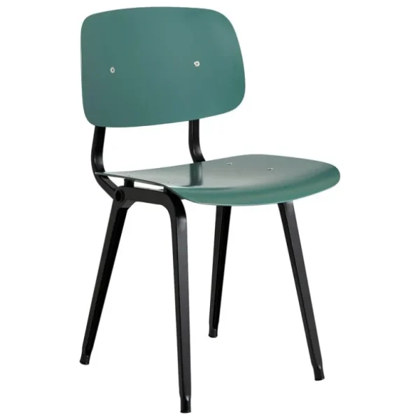 HAY Revolt stol, svart - petrol green 3.0