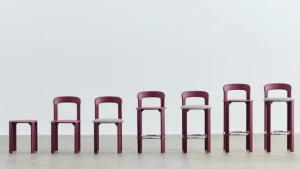 HAY Rey barstol, 75 cm, grape red - burgundy Steelcut Trio 416