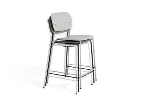 HAY Soft Edge 95 barstol, grå