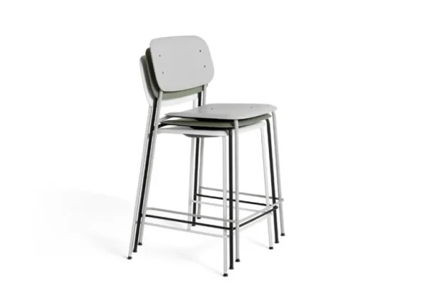 HAY Soft Edge 95 barstol, grå