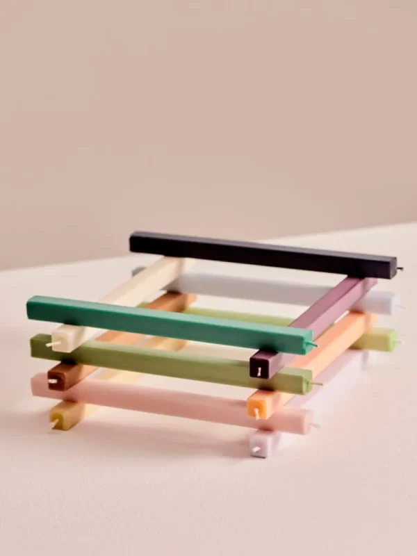 HAY Square ljus, 4-pack, pastell