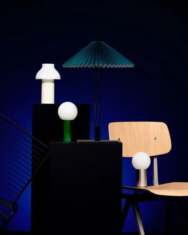 HAY Turn On bordslampa, aluminium