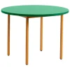 HAY Two-Colour bord, 105 cm, ockra - mintgrön