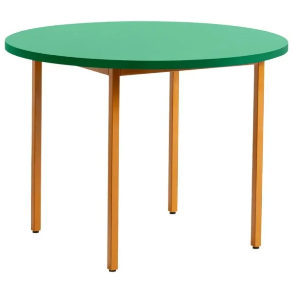 HAY Two-Colour bord, 105 cm, ockra - mintgrön