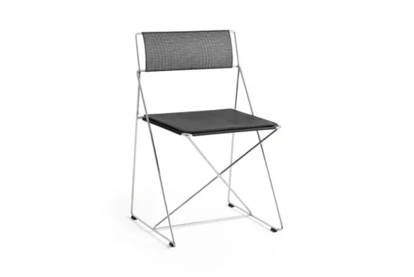 HAY X-Line chair, hot galvanised - black