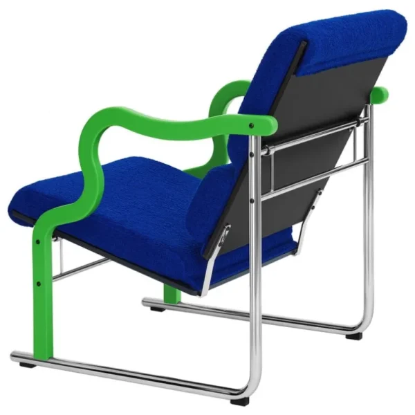 Hem Experiment fåtölj 501, grön - ultramarin