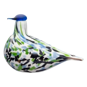 Iittala Birds by Toikka Annual Bird 2024 glasprydnad, Alder Thrush blå