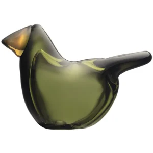 Iittala Birds by Toikka Flugsnappare, moss green - koppar