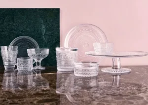 Iittala Kastehelmi tallrik 315 mm, linne