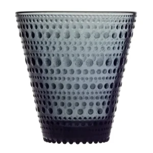 Iittala Kastehelmi tumblerglas 30 cl, 2-pack, mörkgrå
