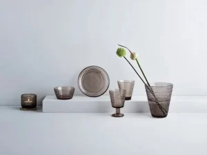 Iittala Kastehelmi universalglas 26 cl, 2-pack, linne