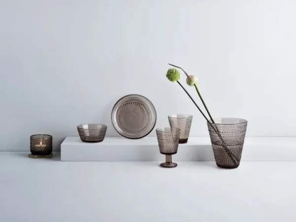 Iittala Kastehelmi universalglas 26 cl, 2-pack, linne