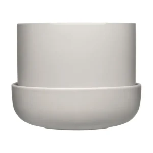 Iittala Nappula blomkruka med fat, 170 x 130 mm, blekgrå