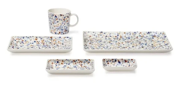 Iittala OTC Helle A6 tallrik, 10 x 15 cm, blå - brun