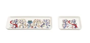 Iittala Taika tallrik, rektangulär, 12 x 24 cm, vit