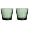 Iittala Tundra glas, 29 cl, 2-pack, pine green