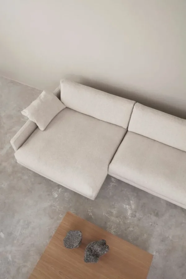 Interface Bebé soffa med schäslong, höger, beige Jagger 3 - ek