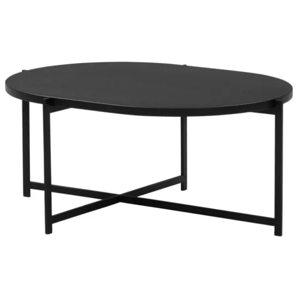 Interface Pilleri soffbord, 60 x 80 cm, svart - svart ek