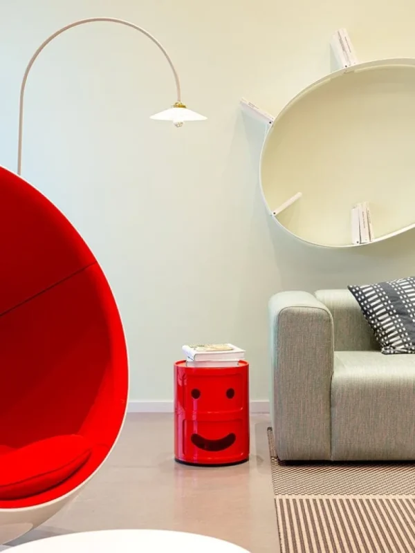 Kartell Componibili Smile förvaringsmöbel 1, 2 fack, röd