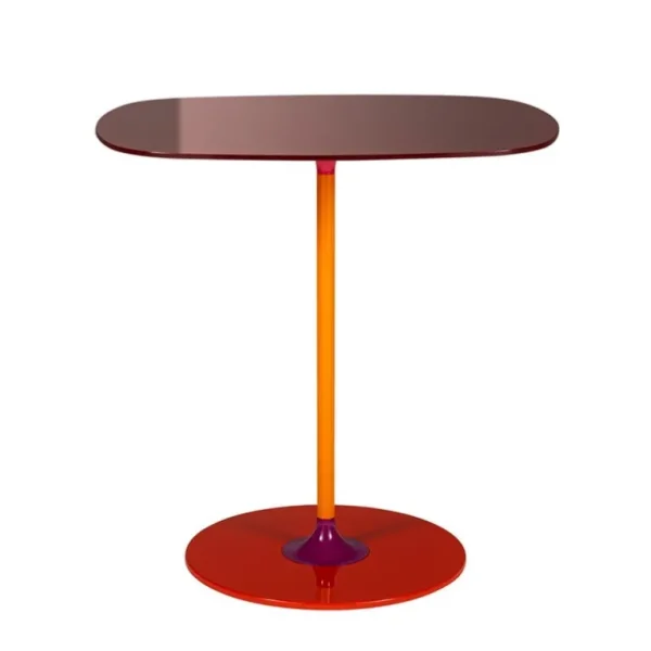 Kartell Thierry sidobord, 33 x 50 cm, vinröd
