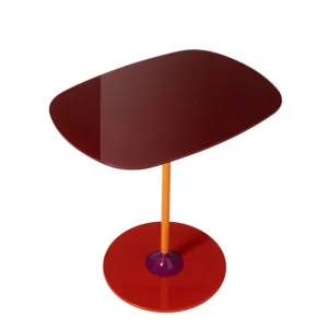 Kartell Thierry sidobord, 33 x 50 cm, vinröd