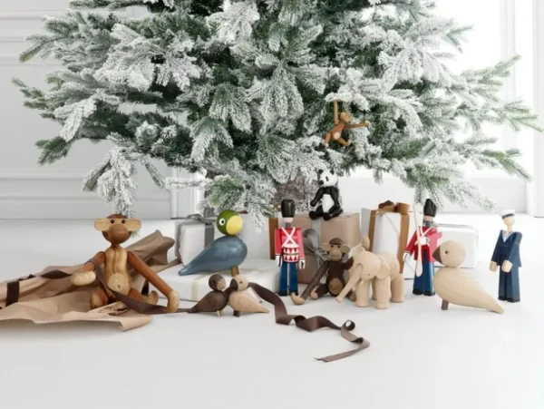 Barn Kay Bojesen Denmark Wooden Monkey, stor, teak