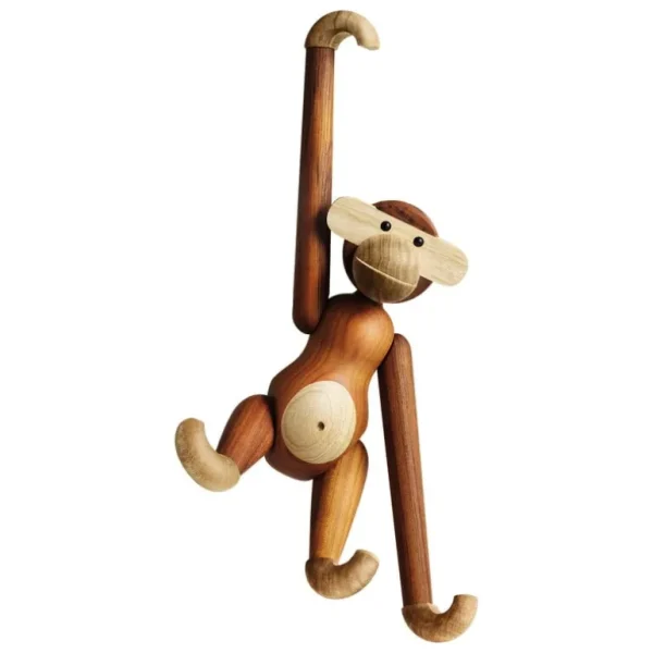 Barn Kay Bojesen Denmark Wooden Monkey, stor, teak