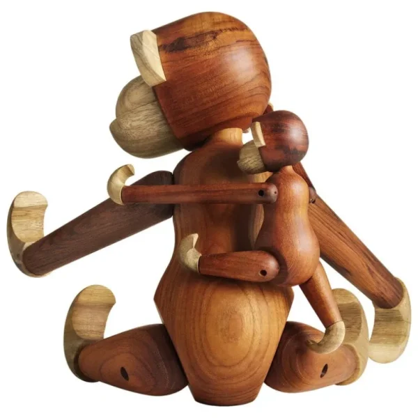 Barn Kay Bojesen Denmark Wooden Monkey, stor, teak