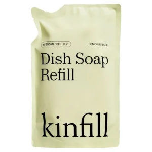 Kinfill Diskmedel refill, 500 ml, citron – basilika