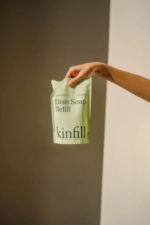 Kinfill Diskmedel refill, 500 ml, citron – basilika