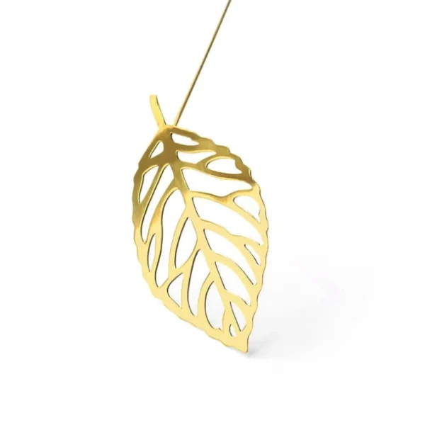 Klong Brass Leaves Wood stöd för prydnadsväxter, 2 st