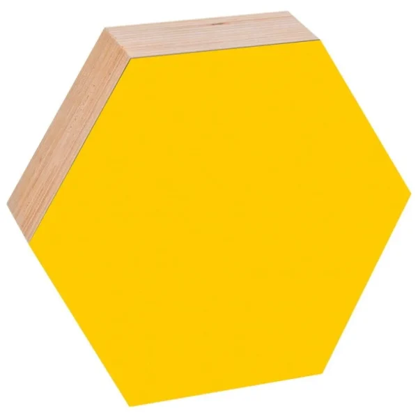 Barn Kotonadesign Anslagstavla hexagon, 26 cm, gul