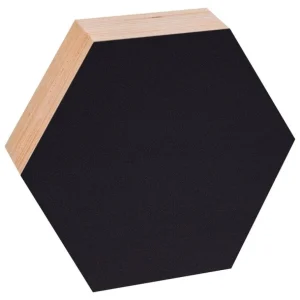 Barn Kotonadesign Anslagstavla hexagon, 26 cm, svart