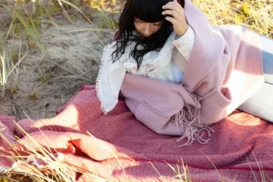 Lapuan Kankurit Uni fickshawl, dusty rose