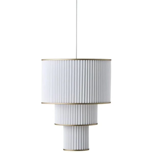 Le Klint Plivello 112 pendellampa, vit - guld