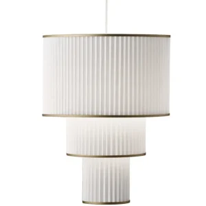 Le Klint Plivello 112 pendellampa, vit - guld