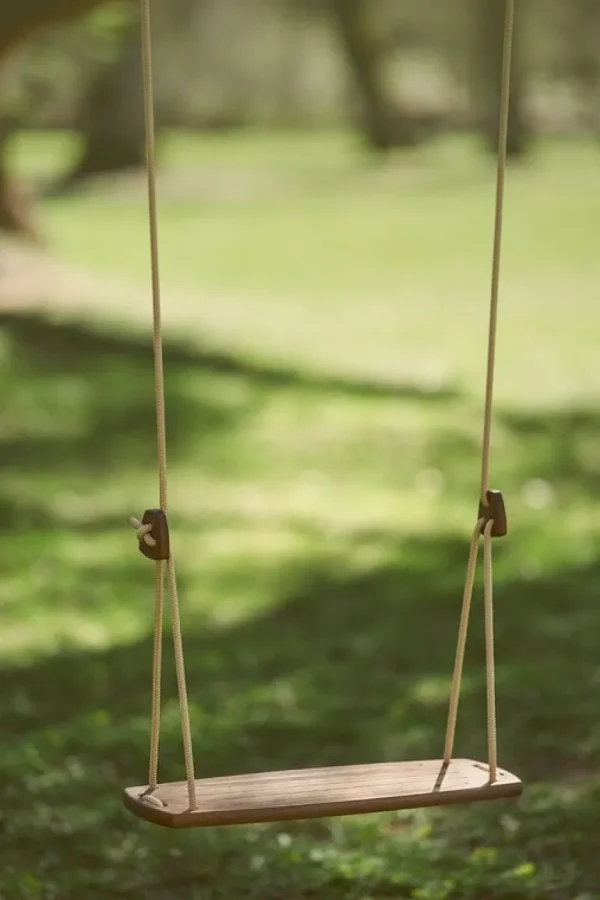Lillagunga Classic Outdoor gunga, valnöt - svart