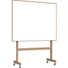 Lintex Wood Mobile whiteboardtavla, 150,8 x 196 cm, vit - ek